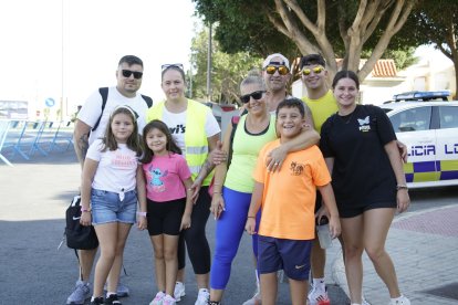 Peregrinos que subieron a Dalías el sábado por la tarde para ver al Cristo de la Luz.