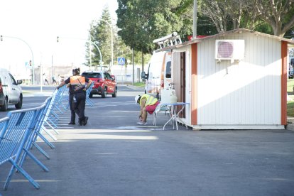 Protección Civil, presente antes de comenzar la subida hasta Dalías.