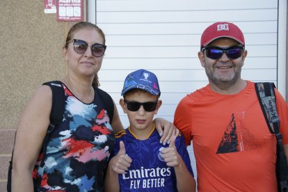Peregrinos que subieron a Dalías el sábado por la tarde para ver al Cristo de la Luz.
