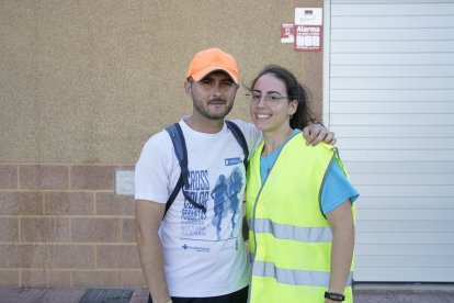 Peregrinos que subieron a Dalías el sábado por la tarde para ver al Cristo de la Luz.