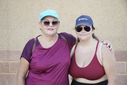 Peregrinos que subieron a Dalías el sábado por la tarde para ver al Cristo de la Luz.