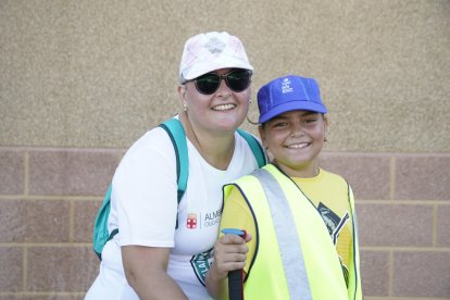 Peregrinos que subieron a Dalías el sábado por la tarde para ver al Cristo de la Luz.