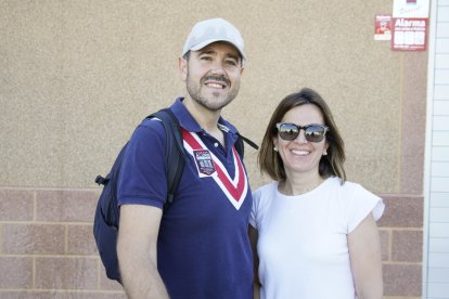 Peregrinos que subieron a Dalías el sábado por la tarde para ver al Cristo de la Luz.