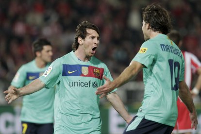 Festiva de Leo Messi en el Mediterráneo.