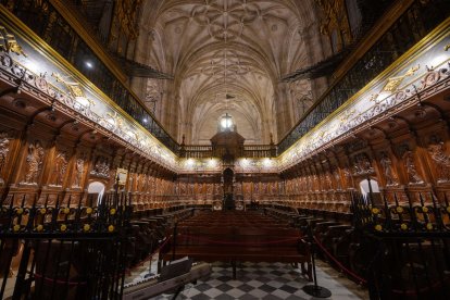 El imponente coro de la Catedral de Almería. 