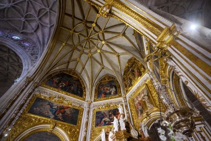 Detalle del altar mayor de la Catedral. 