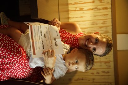 Posando con el premio. Patrocinado por Horno de Martín.
