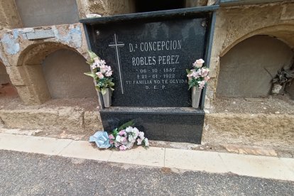 El niño donde descansa la actriz Celia Viñas se mantiene.