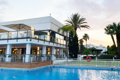 El Pueblo de Mojácar es visible desde el Parador.