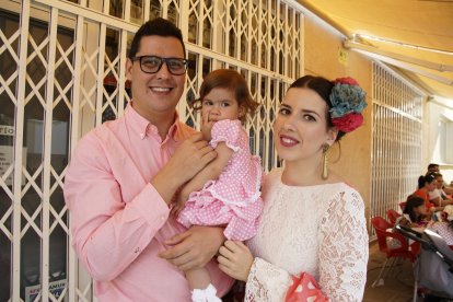 Rafa García, Lidia Pérez y Lucia García.