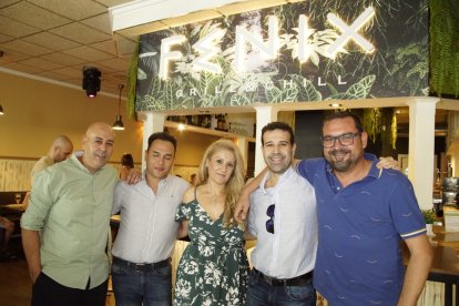 Juan Martos, Juani Contreras, Manolo Larios, Kiko Castro y Felipe García.