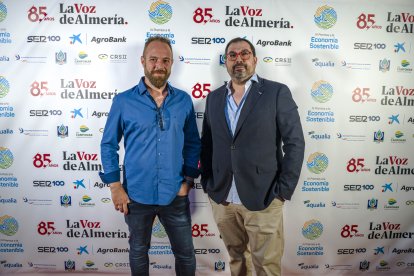 Juan Bernabé e Ismael Moya de la empresa PonientePlast.