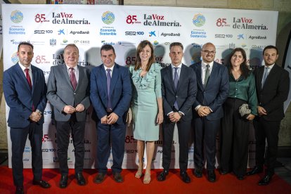 Ricardo Céspedes, Pedro M. de la Cruz, Manuel Herrero, Carmen González, Jesús Aranda, Vanesa Lara y Óscar Bleda.