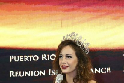 Ana Márquez durante la gala de Miss Tourism World.