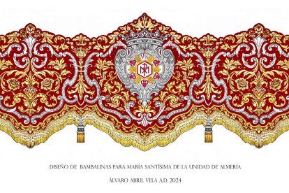 Frontal del paso de palio de la Unidad.