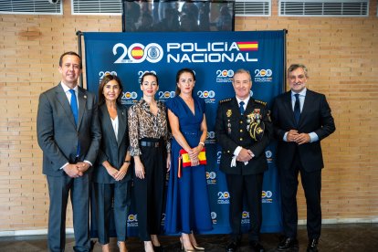 Asistentes en el photocall.