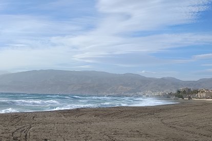 Desde la zona de la desembocadura del Río Andarax.