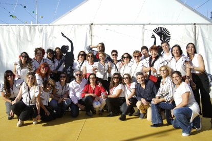 Los trabajadores de Ginecología del Hospital La Inmaculada en el 'photocall'.