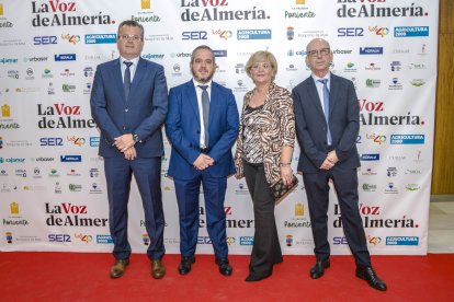 Sergio Villegas, José Antonio Picón, Filo Hernández y José Manuel Sánchez, de Cajamar.