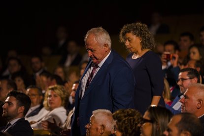 Francisco Góngora, Pepe Clavero y Ana María García recogieron el premio por la festividad de San Marcos.