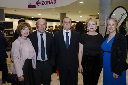 María José Daureo (Diputación), José Manuel Rodríguez (secretario general de Industria, Energía y Minas); Eugenio; Antonia Sánchez, de la UAL.