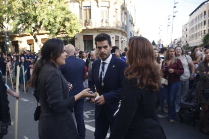 Procesión extraordinaria de Los Ángeles por las calles de Almería.