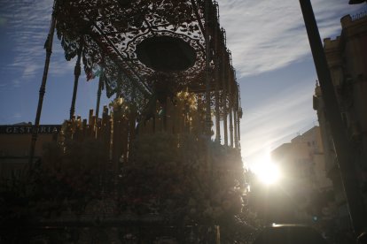 Procesión extraordinaria de Los Ángeles por las calles de Almería.