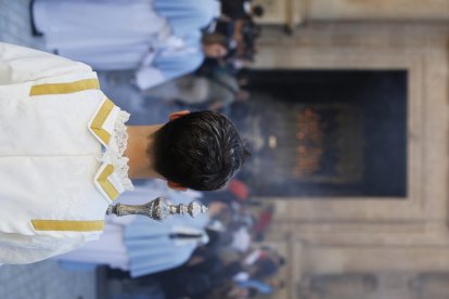 Procesión extraordinaria de Los Ángeles por las calles de Almería.