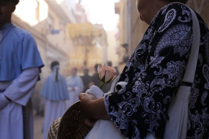 Procesión extraordinaria de Los Ángeles por las calles de Almería.