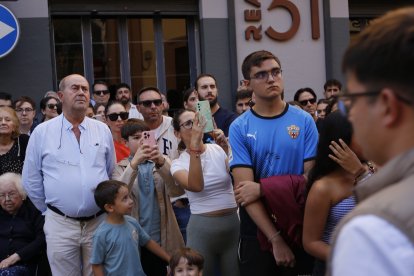 Procesión extraordinaria de Los Ángeles por las calles de Almería.