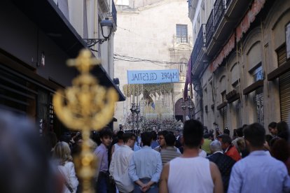 Procesión extraordinaria de Los Ángeles por las calles de Almería.