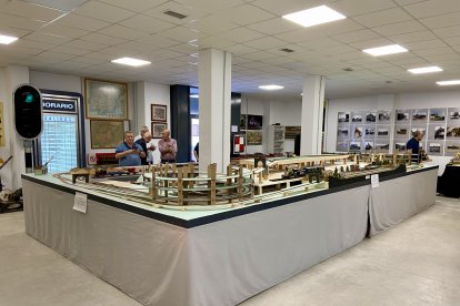 La gran maqueta central, de 8x4 metros.