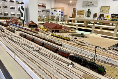 La gran maqueta central, de 8x4 metros.