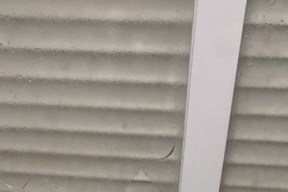 Desperfectos causados por el granizo este lunes.