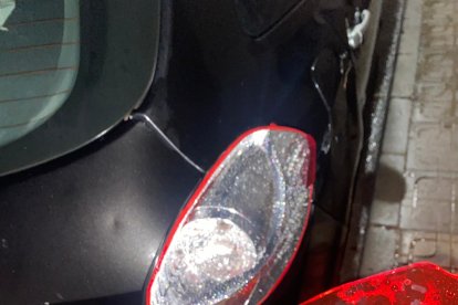 Desperfectos causados por el granizo este lunes.