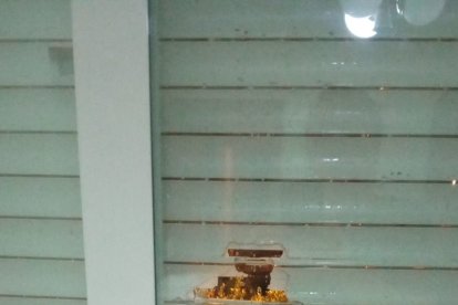 Desperfectos causados por el granizo este lunes.