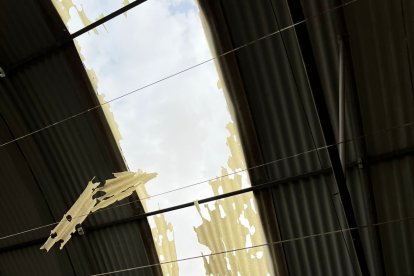 Daños en naves en las Norias de Daza, El Ejido.