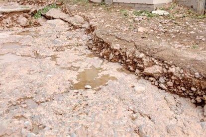 Los caminos a las explotaciones agrícolas han quedado destrozados tras el temporal en El Ejido.