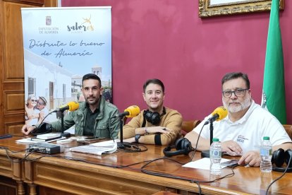 El regidor de Sorbas, Juan Francisco González, durante la entrevista realizada ayer en el programa.