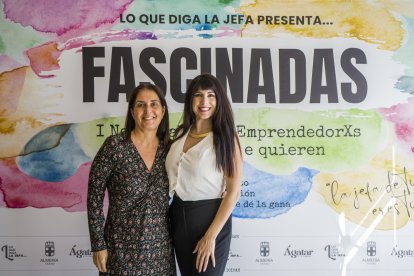 Lourdes Martín junto a Elizabeth Marín, de Vicasol.