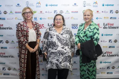 María Victoria Ortega y Juana Novis, del Ayuntamiento de Viator y Ana García, del Ayuntamiento de Pechina.