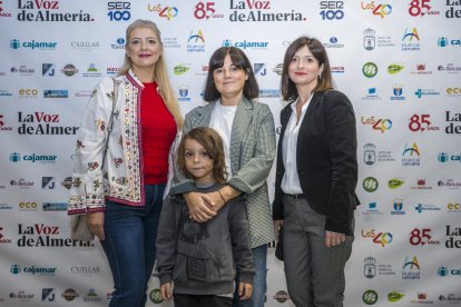 Juana Carmona, María del Mar Ruiz, María José Carmona y el pequeño Antonio en los XIII Premios Andarax.