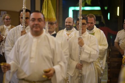 Un momento de la misa de despedida de Vasyl Diakiv.
