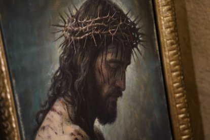 Vasyl Diakiv recibió un cuadro obra de Raúl Berzosa