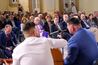 El acto estuvo amenizado por el cante de Manuel Amador ‘Andreles’ y Antonio de Quero a la guitarra.