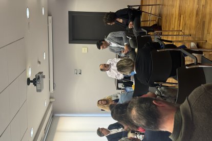 Enric Vila, investigador biológico en Agrobío; María Zamora, consejera delegada de Vellsam Materias Bioactivas; Jacinto Castillo, de Agricultura 2000; Francisco del Águila, gerente de Keops Agro; y Ana Cabrera, analista en Plataforma Tierra Cajamar.