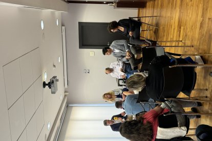 Enric Vila, investigador biológico en Agrobío; María Zamora, consejera delegada de Vellsam Materias Bioactivas; Jacinto Castillo, de Agricultura 2000; Francisco del Águila, gerente de Keops Agro; y Ana Cabrera, analista en Plataforma Tierra Cajamar.