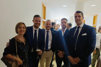 La fiscal Gemma Blanco junto a los abogados Leo Marfil, Eduardo Zea y Francisco González.