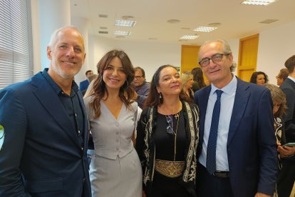 Los abogados José Luis Godoy y Ramón Aguilar y las empresarias Celia Abad y María del Mar Verdejo.