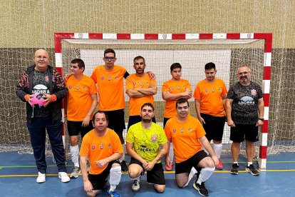 El equipo de Adra de la Liga Inclusiva de la AAFS.